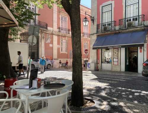 Coffee shop in Santa Maria Maior neighborhood in Lisbon