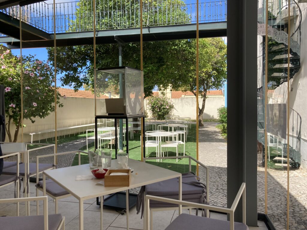 Coffee shop in Belem Lisbon near the MAAT Museum