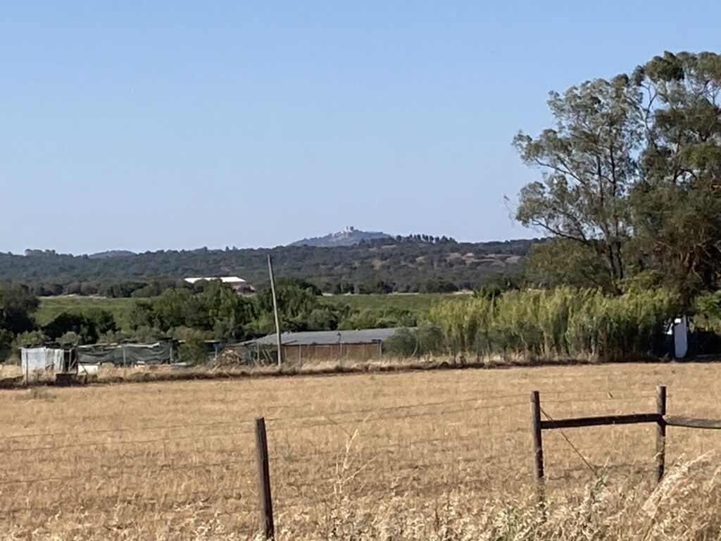 View of the castle in Evoramonte